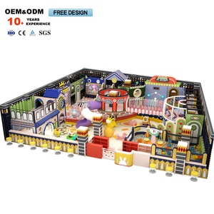 Equipo de Parque de Aventuras Infantil para Interiores al por Mayor, Casa de Espuma con Forma de Macaron y Personajes de Dibujos Animados - Product Image 1