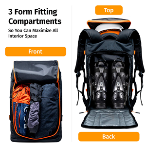 Snowboard & scarponi da sci borsa da viaggio per casco per viaggi aerei accessori ergonomici per attrezzi da sci (guanti occhiali da giacca) Carrier - Product Image 5