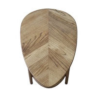 Table basse d'appoint en bois massif de frêne, design moderne et minimaliste, avec motifs durables et personnalisables, pour salon