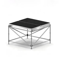 Plateforme de scène en acier Layher, réglable en hauteur, modulaire, pour concerts et spectacles en plein air