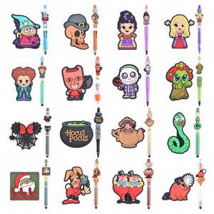 Kinder Neuankömmling Custom Sport Team Focal Charms Soda Silikon Focal Perlen für Stift Dekoration Pfeffer Focal Perlen Silikon - Product Image 1