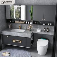 Meuble-lavabo élégant de salle de bain Meuble-lavabo en contreplaqué Meuble-lavabo de salle de bain
