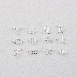 Delicados Dijes <span class=keywords><strong>de</strong></span> Constelaciones <span class=keywords><strong>de</strong></span> los 12 Signos del Zodiaco en Oro <span class=keywords><strong>de</strong></span> 14K para Hacer Joyería DIY, Collares y Pulseras Permanentes - Product Image 2