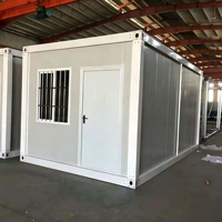 Maison préfabriquée modulaire portable et démontable en conteneur d'acier pour bureau, appartement, dortoir, design moderne et écologique