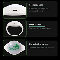 Bracelet LED rechargeable avec télécommande 2.4G, bracelet LED élastique réglable