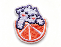 Patch brodé en PVC à appliquer pour vêtements de bébé, motif fille de dessin animé mignon, en tissu toile écologique, idéal pour les chapeaux
