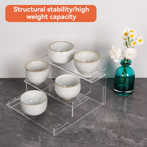 Portable 3 4 niveaux acrylique présentoir clair <span class=keywords><strong>parfum</strong></span> organisateur Cupcake titulaire Dessert fête Collection pour bureau à domicile - Product Image 6