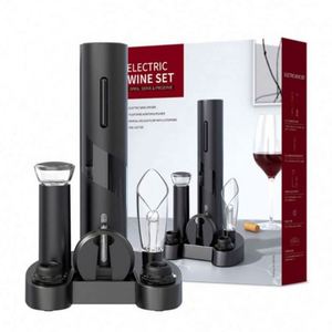 Sacacorchos Eléctrico Recargable Inalámbrico Automático de Acero Inoxidable ABS, Juego de Regalo, Abridor de Botellas de Vino con Luz LED, Logotipo Personalizado OEM MT4 - Product Image 3