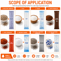 Automatic 6 Lane Back Seal White Sugar Stick Pack Machine Granule Sachet Packing Machine 3g 5g 10g CE Certified