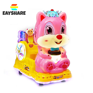 Balançoire de voiture à pièces en gros Machine d'amusement à bascule Écureuil Kiddie Manèges Jeu avec écran - Product Image 1