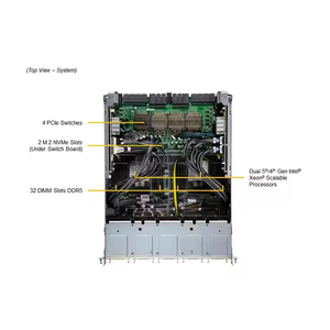 Servidor 2026 en Oferta, Sistema de GPU PCIe de Conexión Directa Intel con Placa Base para hasta 8 GPU, Super X13DEG-OA SYS-421GE-TNRT3 - Product Image 4