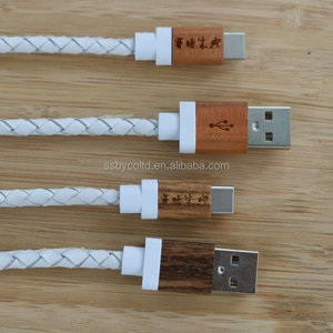 Chất lượng cao gỗ <span class=keywords><strong>USB</strong></span> sạc cáp điện thoại di động sạc nhanh cho thương hiệu phổ quát - Product Image 5