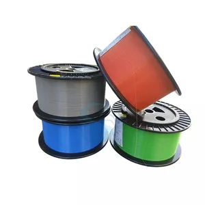 Green Color Fiber Optic Spool Single Mode Bare Colored Optical Fiber G657A1 For Optical Cable