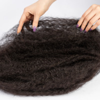 Shoumei Crépus En Vrac Cheveux Humains 100% Brésilien Micro Twist Cheveux Humains Afro Crépus En Vrac Cheveux Humains pour Tresser Dreadlocks