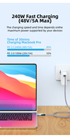 Cable USB4 Compatible con Pantalla HD 8K, Transferencia de Datos de 40 Gbps, Carga de 240W, Cable USB C a USB C para Teléfono, Laptop y Monitor