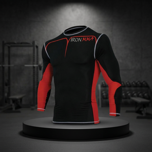 Challenger Pro Sports Safety Rash Guards-80% Polyester 20% Spandex Long/Short Sleeves Double Flat Lock Stitching - Product Image 3