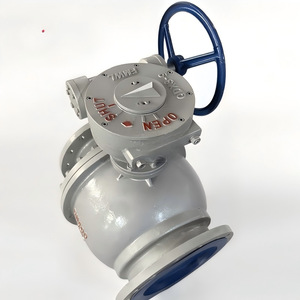 บอลวาล์วซีซาน DN400 WCB แบบหน้าแปลน โครงสร้างคงที่ ควบคุมด้วยมือ สำหรับน้ำ ไอน้ำ และน้ำมัน - Product Image 3