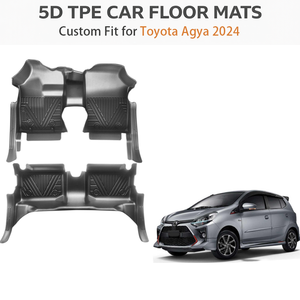 Alfombrillas de Coche TPE Personalizadas para Toyota Yaris RHD 2021 |   Tapetes para Piso Impermeables para Todo Clima, Juego Completo, Fabricación OEM - Product Image 2