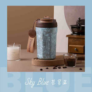 Vente en gros de tasses à café en titane pur à double paroi isolées sous vide, portables et ultralégères, personnalisées, 420 ml, pour cadeaux d'affaires, avec couvercle - Product Image 6