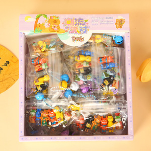 Llaveros Creativos de Dibujos Animados, Plástico, DIY, Joyería, Juguetes para Niños, Regalos para Estudiantes, Útiles Escolares, Paquete a Granel, Mezcla Aleatoria - Product Image 3