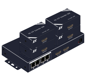 1080P Voor Hdmi Extender Splitter 1X4/1X2 Uitgangen 60M (200ft) Cat5e/Cat6 Ethernet Dual/Quad <span class=keywords><strong>Audio</strong></span> Video Poorten Metalen Accessoires - Product Image 3