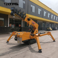 Chine Portable 9.5m Mobile 3ton 5 tonnes Grues de levage sur chenilles araignée pour la construction