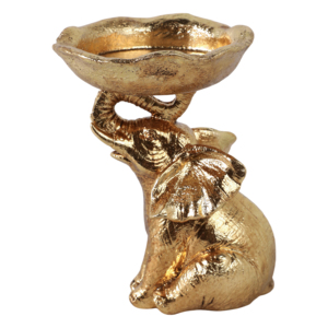Ciotola Decorativa a Forma di Elefante in Resina con Dettagli Scolpiti, Centrotavola per Tavolino da Caffè, Portaoggetti per Caramelle e Chiavi - Product Image 4