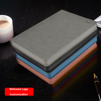 Carnet de notes personnalisé en cuir gaufré de qualité supérieure, couverture souple, avec bordure pulvérisée, formats B5, A5, A6