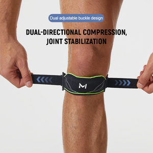 Sangle de compression bidirectionnelle pour le genou, idéale pour le soulagement du genou des sauteurs, bande pour le tendon rotulien avec Velcro à forte adhérence - Product Image 3
