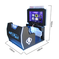 Machine de combat d'arcade de boxe à deux joueurs équipement de parc intérieur 220V pour console de pousseur de pièces de monnaie centre de jeu 1 an en métal