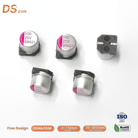 Condensateur à semi-conducteurs 25V 100uF 6.3x5.8mm SMD polymère à courant d'impulsion élevé pour alimentation d'éclairage et circuit de filtration