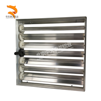 Amortisseur de volume en aluminium multi-lames réglable manuellement moderne pour la climatisation et l'utilisation en entrepôt