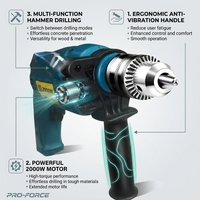 Perceuse à moteur brossé haute puissance 850W 13A, marque Feijiang, à double vitesse réglable, réversible, couple maximal 50 Nm, fournie directement par l'usine