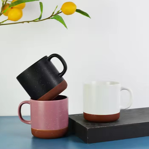 แก้วกาแฟเซรามิกทำมือลายจุด แก้วชาพอร์ซเลน เหมาะสำหรับลาเต้ ชา นม โกโก้ร้อน-แก้วของขวัญ - Product Image 4