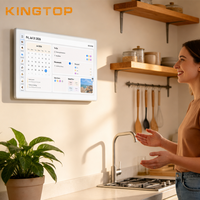 Kalender Dinding Elektronik Layar Sentuh Digital Kingtop 21,5 Inci dengan Perencana Makanan, Asisten Suara AI WiFi, dan Sinkronisasi Aplikasi