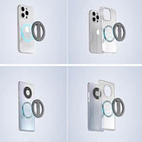 Support de téléphone magnétique ultra-fin tout en métal, aimant puissant, design pliable à une seule barre, support de bureau stable pour iPhone