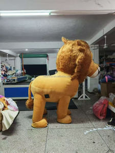 Funtoys-<span class=keywords><strong>Costume</strong></span> <span class=keywords><strong>de</strong></span> Mascotte du Roi Lion Gonflable Personnalisé à 4 Jambes <span class=keywords><strong>de</strong></span> Fourrure Publicité Promotion Carnaval Halloween Fursuit pour Adulte - Product Image 2