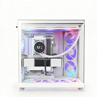 Boîtier d'ordinateur pas cher en vente chaude NZXT H6 Flow Blanc et Noir RGB Boîtier de tour moyen Boîtier d'ordinateur de jeu