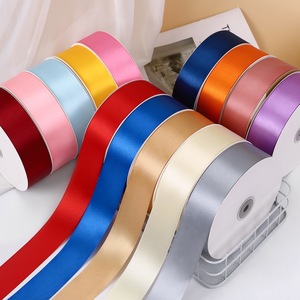 Premium Solid Satin <b>Ribbon</b> Soft Silky Fabric For Wedding Gift Wrapping And Floral Decor - Product Image 6