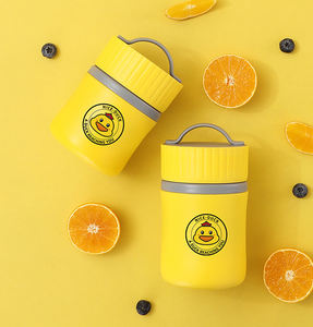 Taza de Desayuno para Estudiantes LXM136, de Acero Inoxidable, Color Amarillo, Fácil de Limpiar, Aislada, para Sopa y Almuerzo, Venta al Por Mayor - Product Image 2