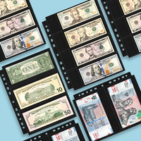 Pages de classement pour billets de banque à 11 trous, non en PVC, double face, en PP, pour album de timbres, classeur et collection d'albums de cartes monétaires