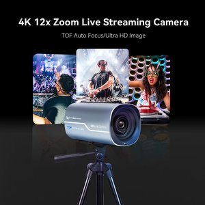 Tongveo LC600 tof Laser Tự động lấy nét sống streaming máy ảnh với 4K 12X Zoom quang học và USB3.0/HD-MI/IP cổng - Product Image 3