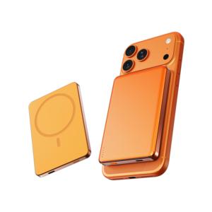 พาวเวอร์แบงค์แม่เหล็กไร้สายขนาดบางพิเศษ 5000mAh ดีไซน์โค้ง 8.2 มม. พร้อมการชาร์จ 15W และที่ชาร์จนาฬิกา 2W - Product Image 2