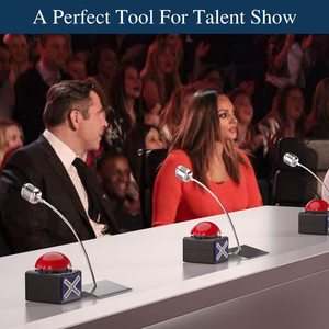 Còi Trả Lời Trò Chơi Tùy Chỉnh Còi Hiển Thị Trò Chơi Có Đèn Và Âm Thanh Nút Còi Tròn Có Tài Năng Câu Đố Cho Trò Chơi - Product Image 6