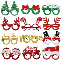 Accessoires de photomaton de Noël 2027, lunettes de Père Noël, bonhomme de neige, sapin, lunettes de fête pour enfants et adultes