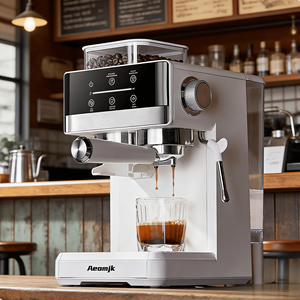 Machine à <span class=keywords><strong>café</strong></span> expresso italienne intelligente, portable, entièrement automatique, commerciale, avec broyeur intégré et haute pression - Product Image 1