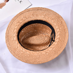Tay Dệt Mùa Hè Polyester Bow Hat Phụ Nữ Hàn Quốc Phong Cách Giản Dị Jazz Che Nắng Phim Hoạt Hình Rắn Lá Mô Hình Bãi Biển Mặt Trời Đi Xe Đạp Cohuy - Product Image 4