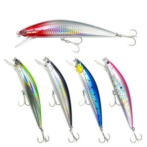 12cm 40g 14cm 67g leurre de pêche dur méné appâts coulants leurres style de natation 5 couleurs appâts durs artificiels bioniques leurres de flux - Product Image 1