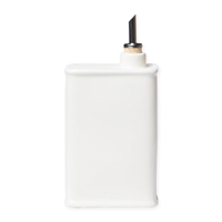 Bouteille d'huile d'olive en porcelaine avec logo personnalisé en relief, ustensiles de cuisine en céramique, bouteilles de sauce soja, récipient à huile