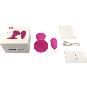 Uzaktan kumanda USB şarj dil yalamak vibratör seks oyuncakları kadınlar için 10 modları meme klitoris stimülatörü - Product Image 6